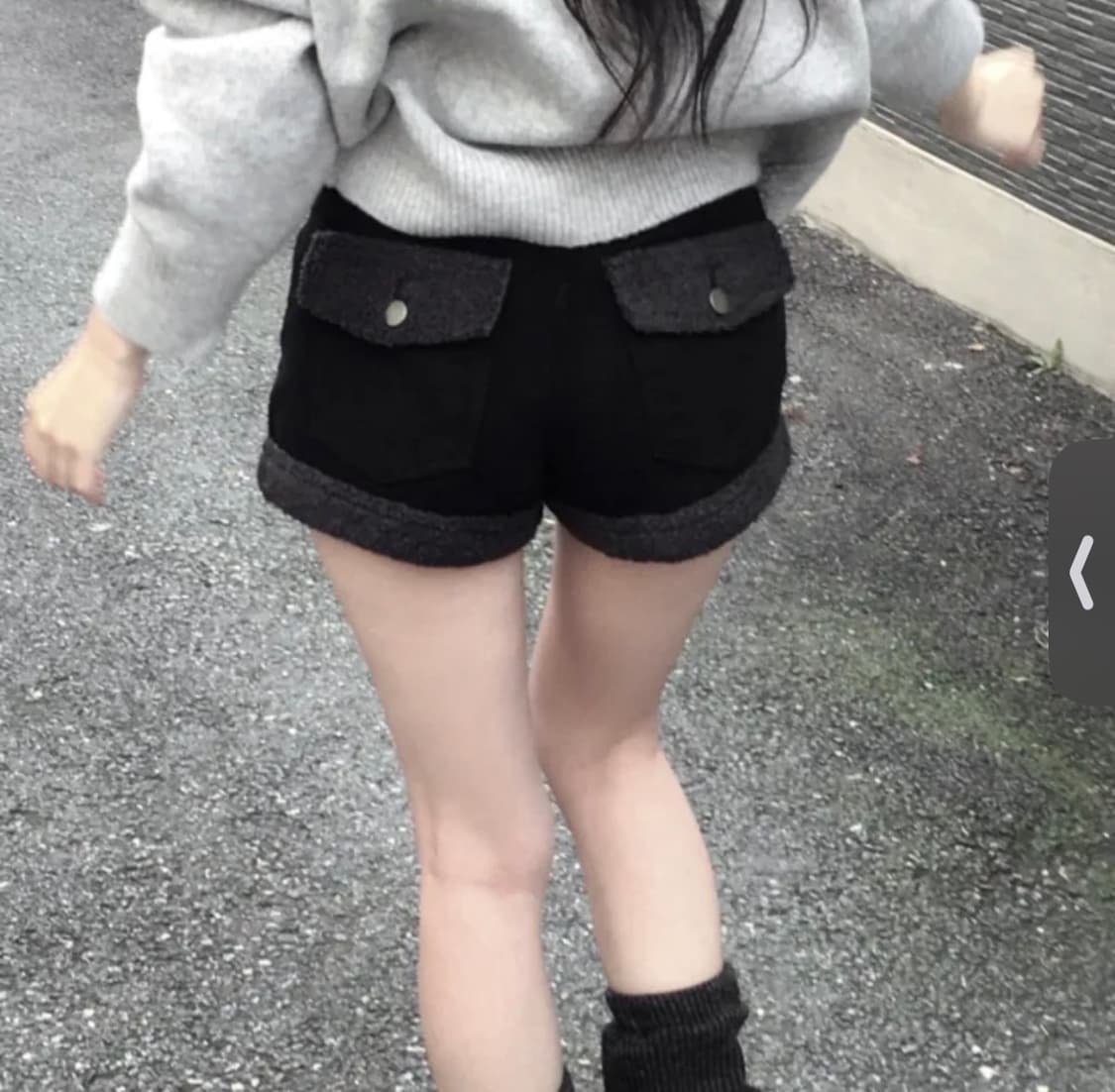 에이블리 언버티 양털 겨울 숏팬츠 반바지 지그재그무신사크림쉬인 상품이미지1