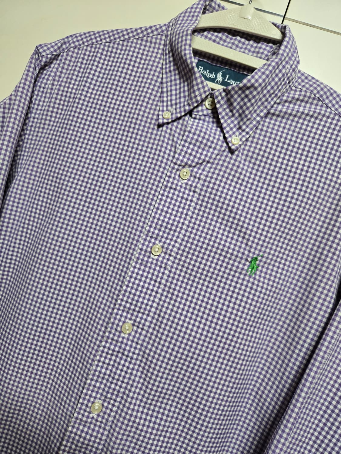 폴로 랄프로렌 남성 커스텀핏 체크 셔츠 상품이미지1
