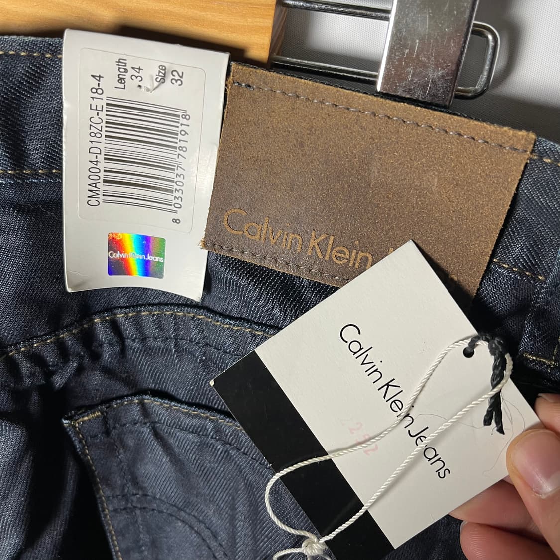 [Calvin Klein] 캘빈클라인 진스 페이딩 플리츠 데님팬츠 상품이미지6