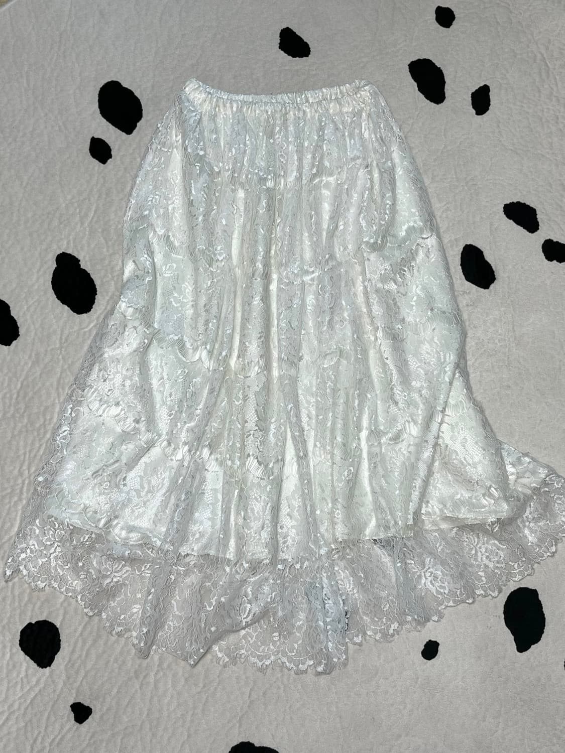 vintage laced long skirt 상품이미지1