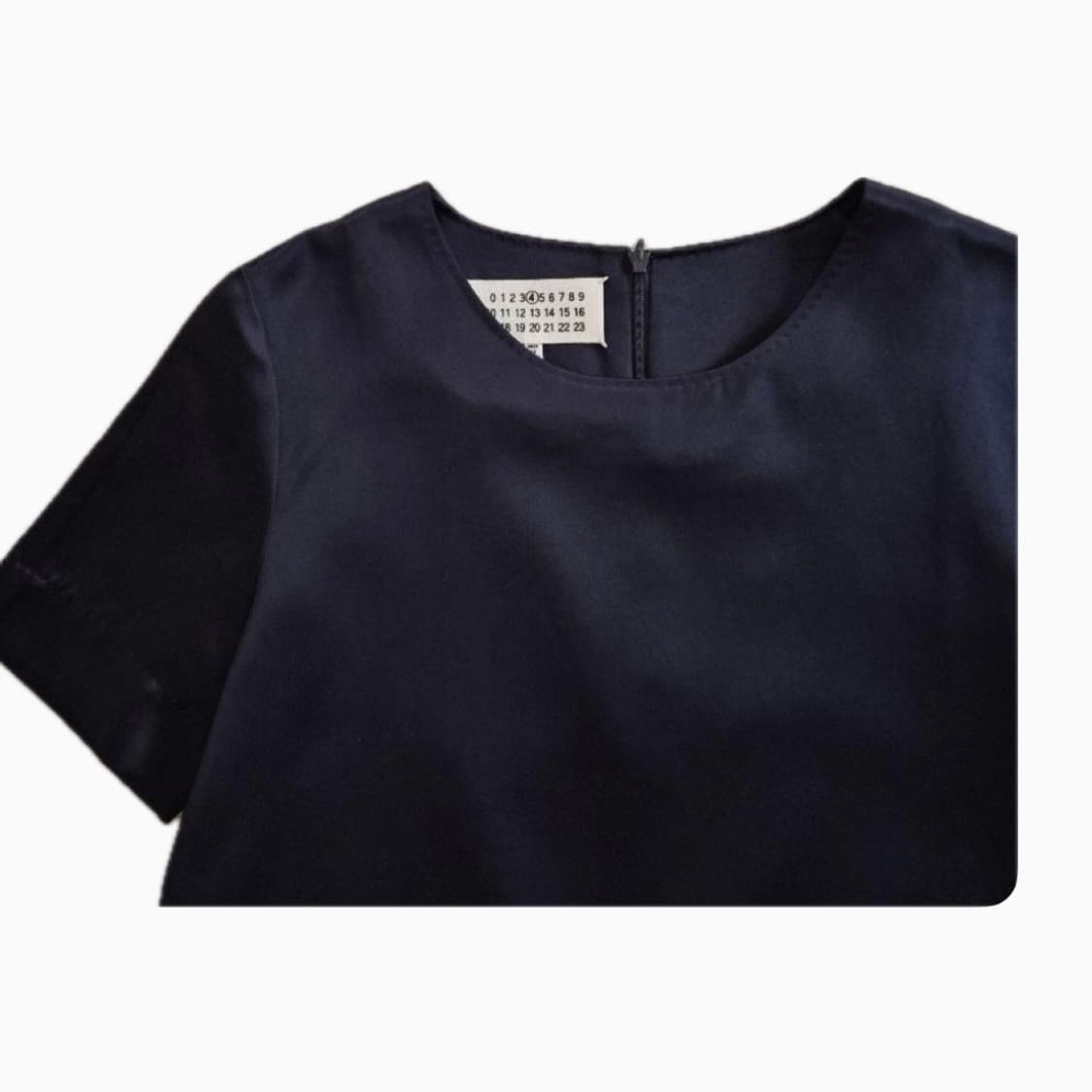 40)Maison Margiela 사틴 반팔 블라우스 상품이미지3