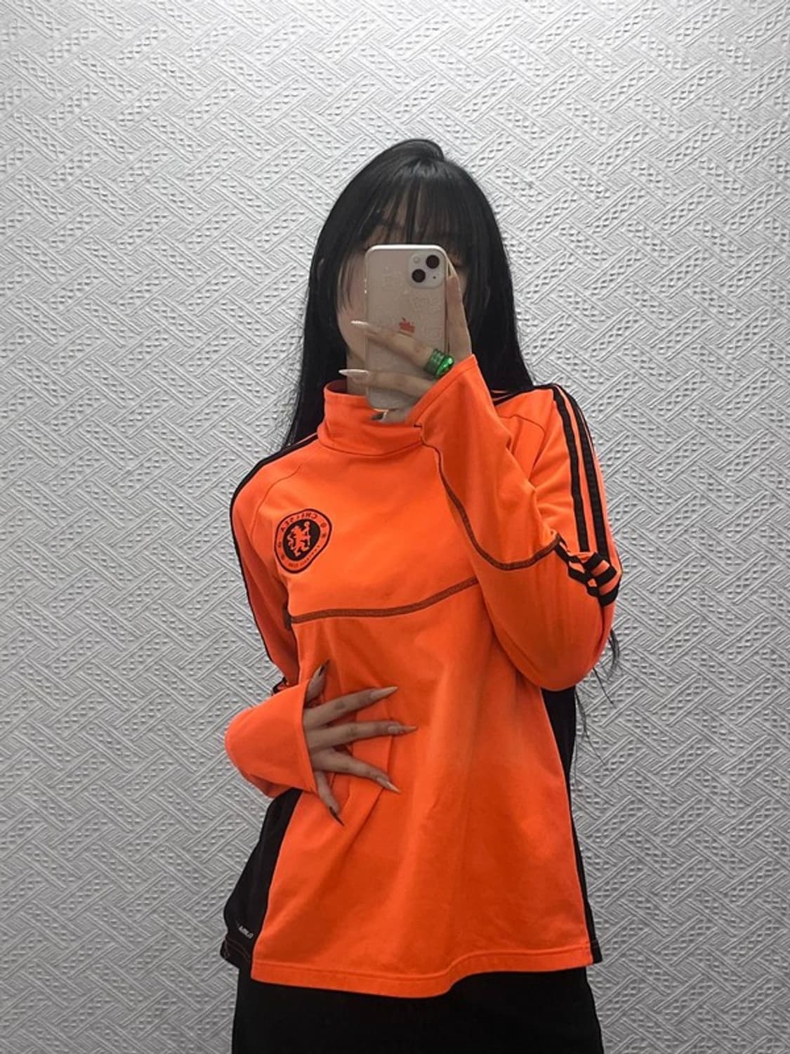 아디다스 첼시 챔스 축구 오렌지 약기모 져지 롱슬리브 100 C08456 상품이미지2