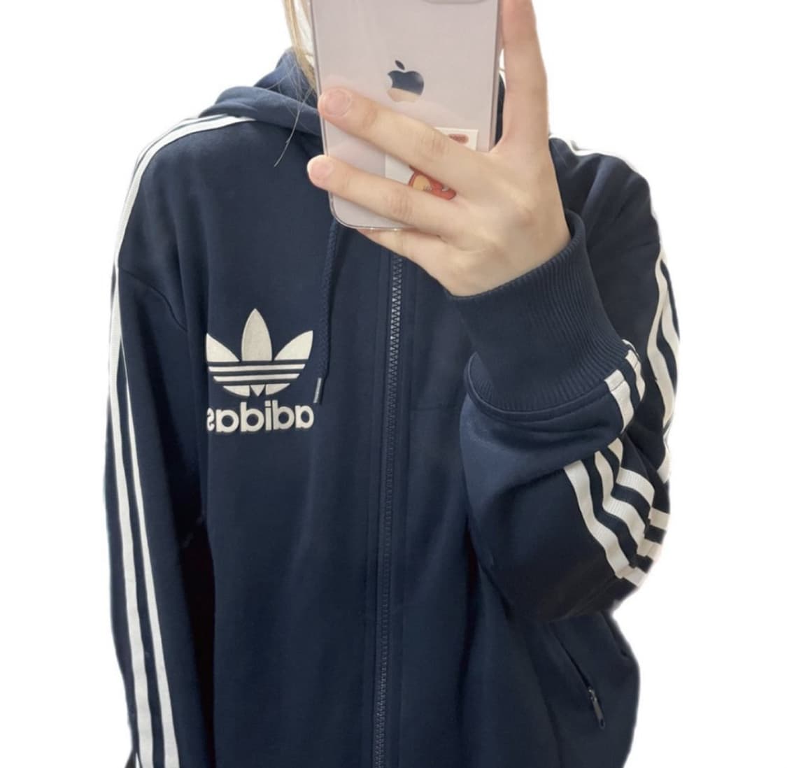 대대장 아디다스 남색 파이어버드 후드집업  상품이미지1