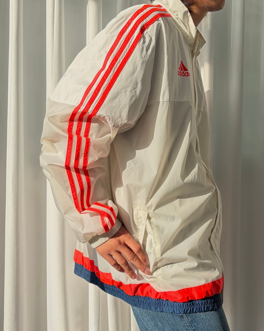 [2XL]아디다스 올림피크 리옹 15-16 트레이닝 바람막이 자켓 상품이미지2