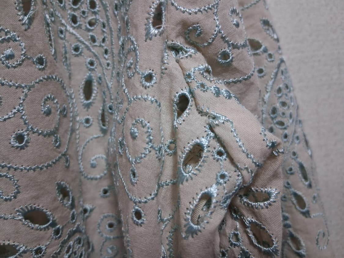 일본빈티지 Tronco Palla 아사면 레이스블라우스 가디건 미착새옷  상품이미지7