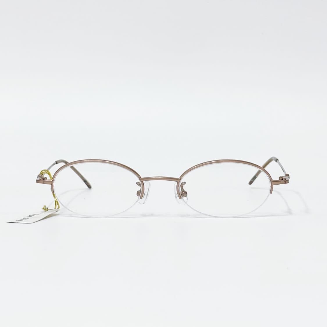 Nonstop 핑크베이지 큐빅 반무테 데드스탁 빈티지안경 상품이미지2