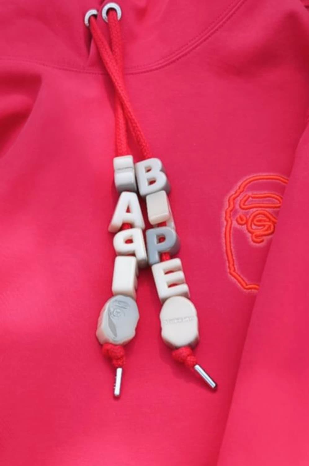 베이프 레드 빅 로고 후드티 상품이미지8