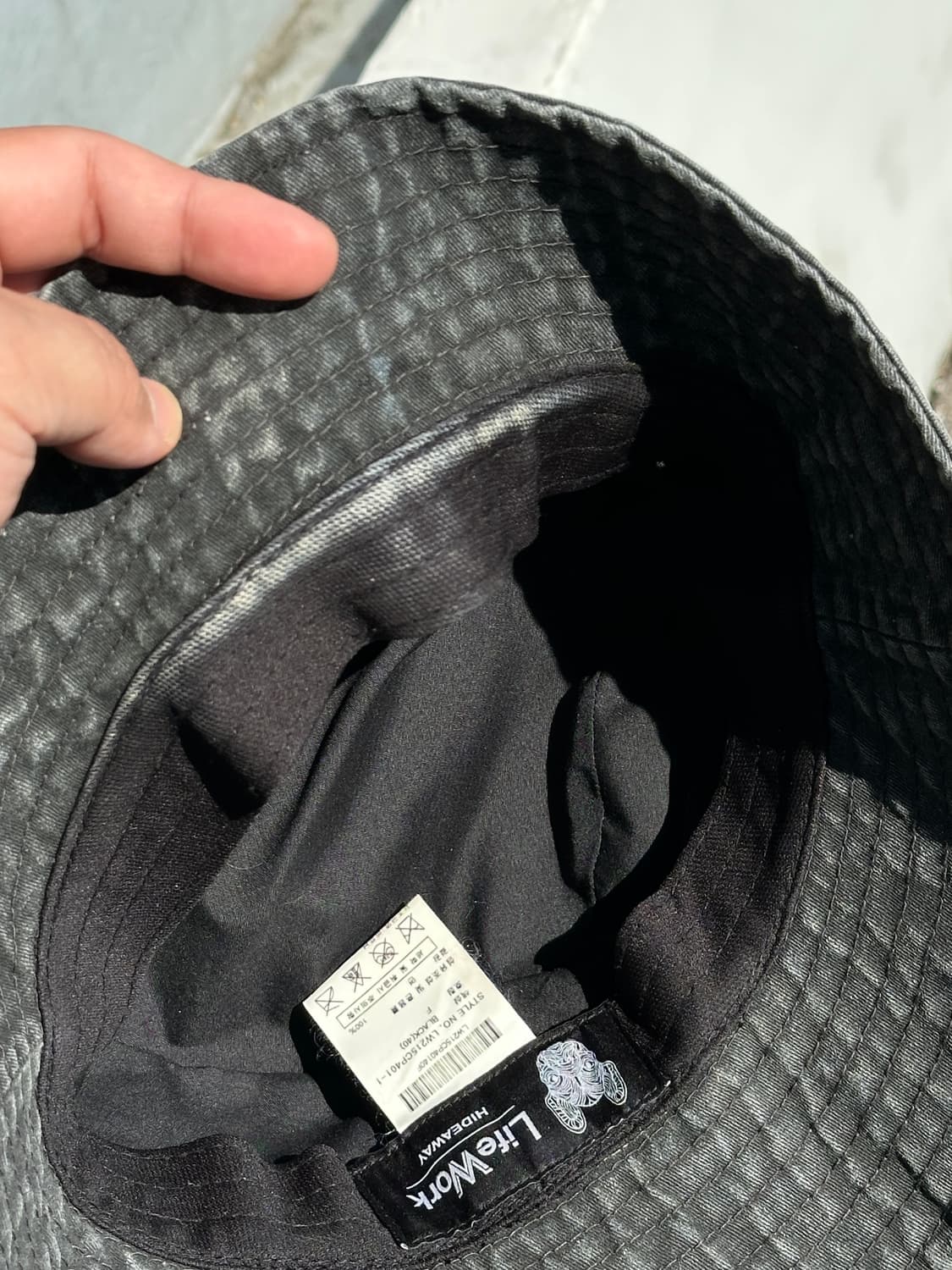 [M] 라이프워크 히든베어 버킷햇 모자 상품이미지5