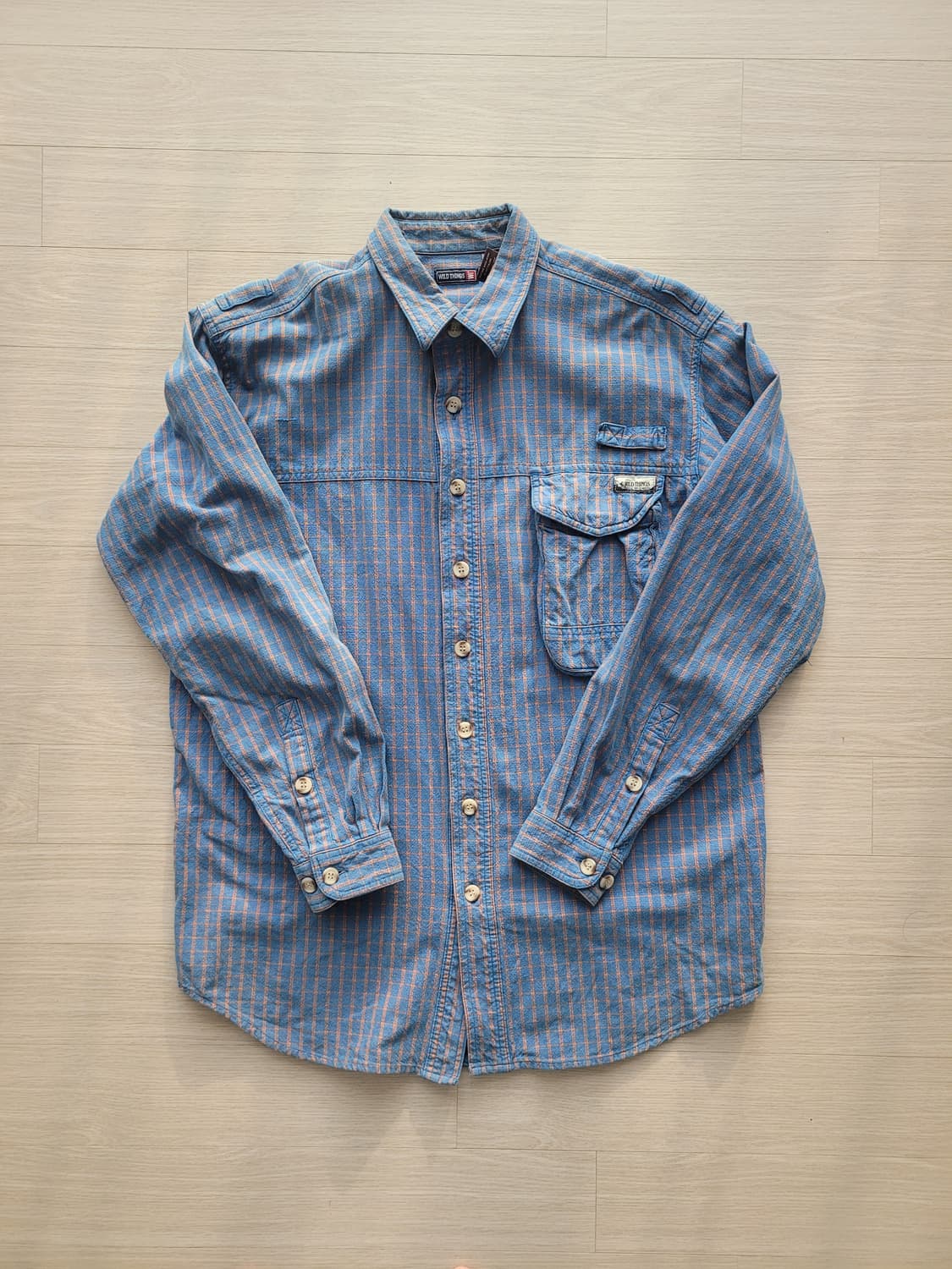 와일드띵스 코튼 헌팅 체크셔츠 상품이미지1