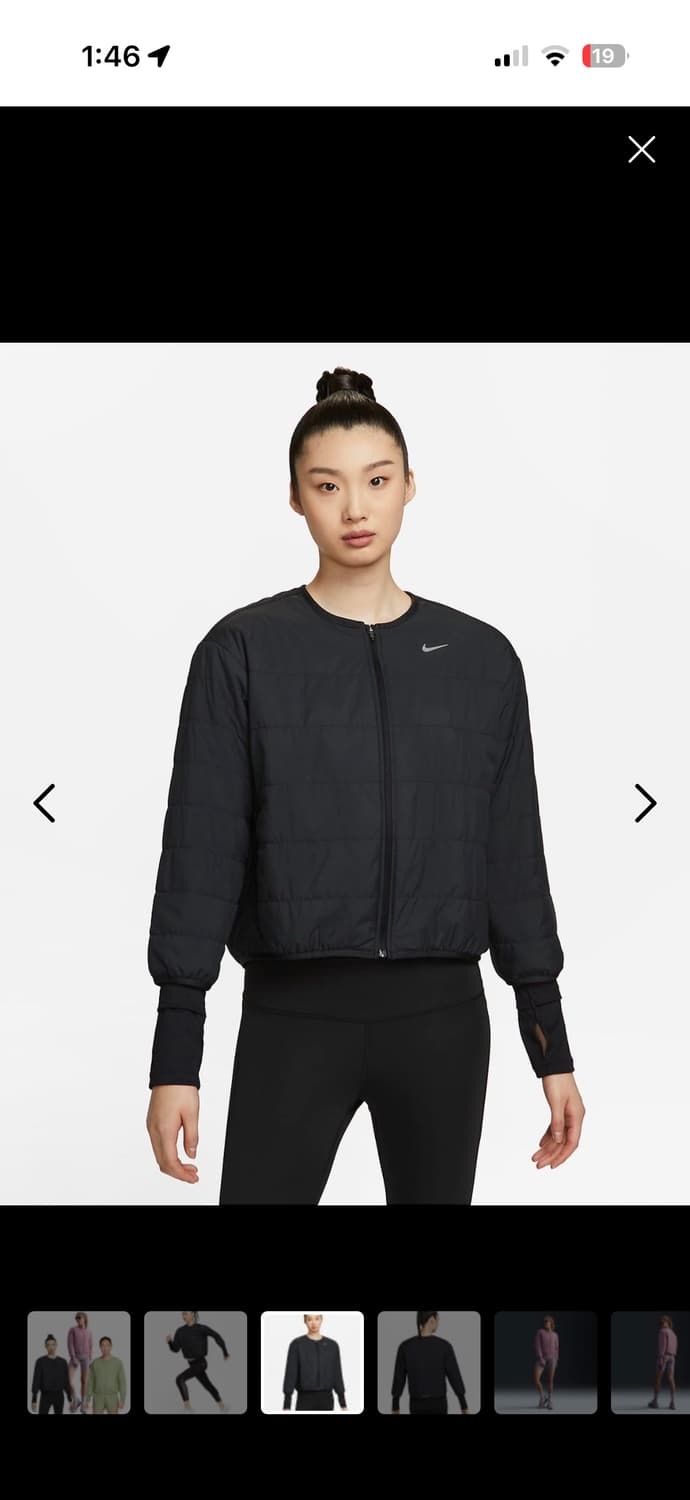 나이키 우먼스 써마핏 스위프트 런닝 재킷 FB7512-010 러닝 경량  상품이미지2