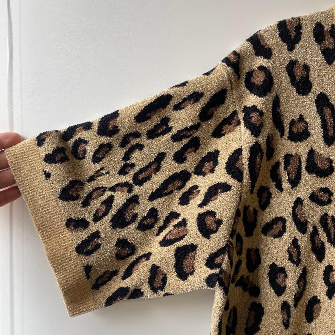 넘버나인 레오파드 니트 반팔 상품이미지6