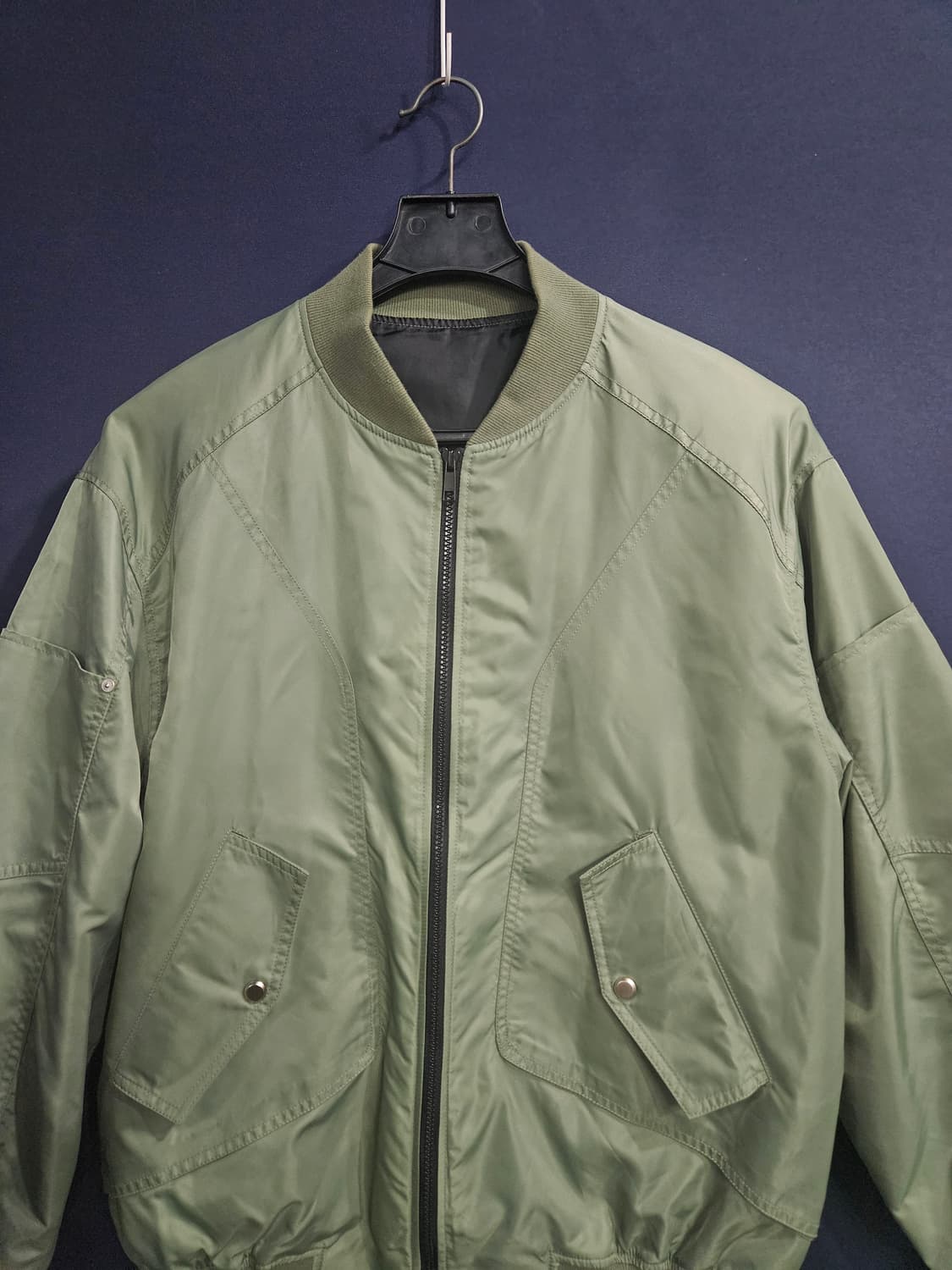 에이티 식스 로드 카키 남성 세미오버핏 100 항공점퍼 자켓  상품이미지7