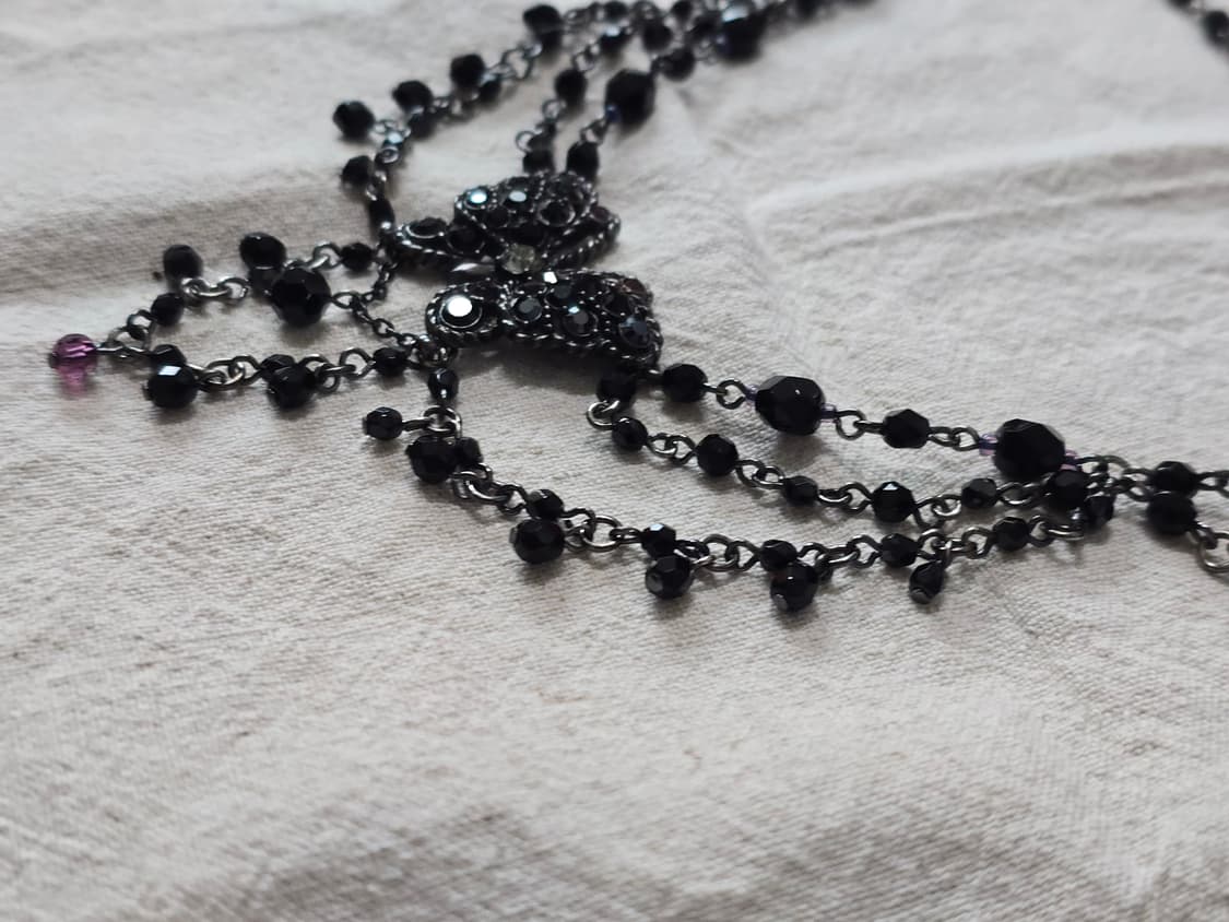 ANNA SUI gothic black butterfly necklace 상품이미지7