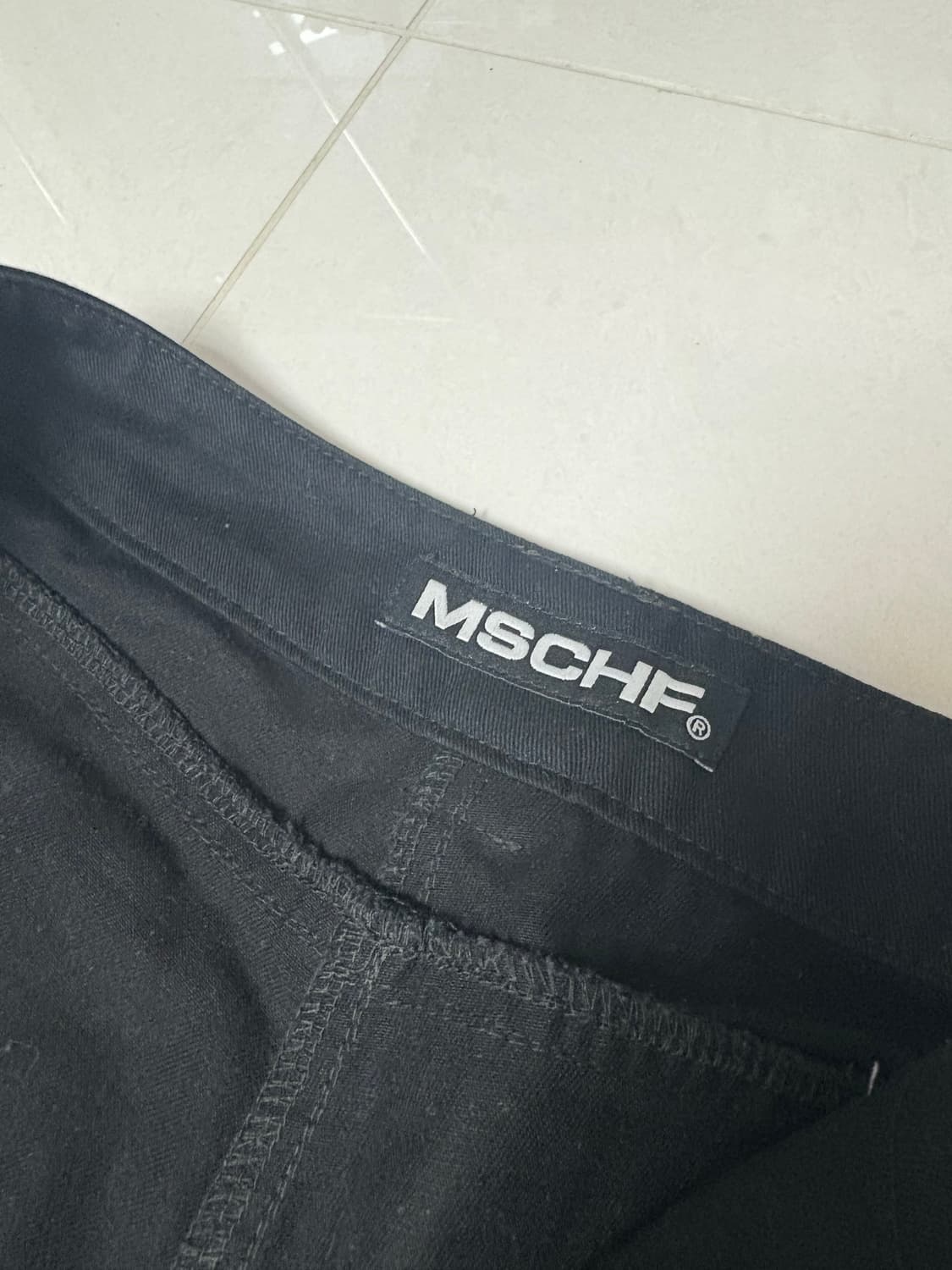 미스치프 에이프런 포켓 워크팬츠 블랙  상품이미지8