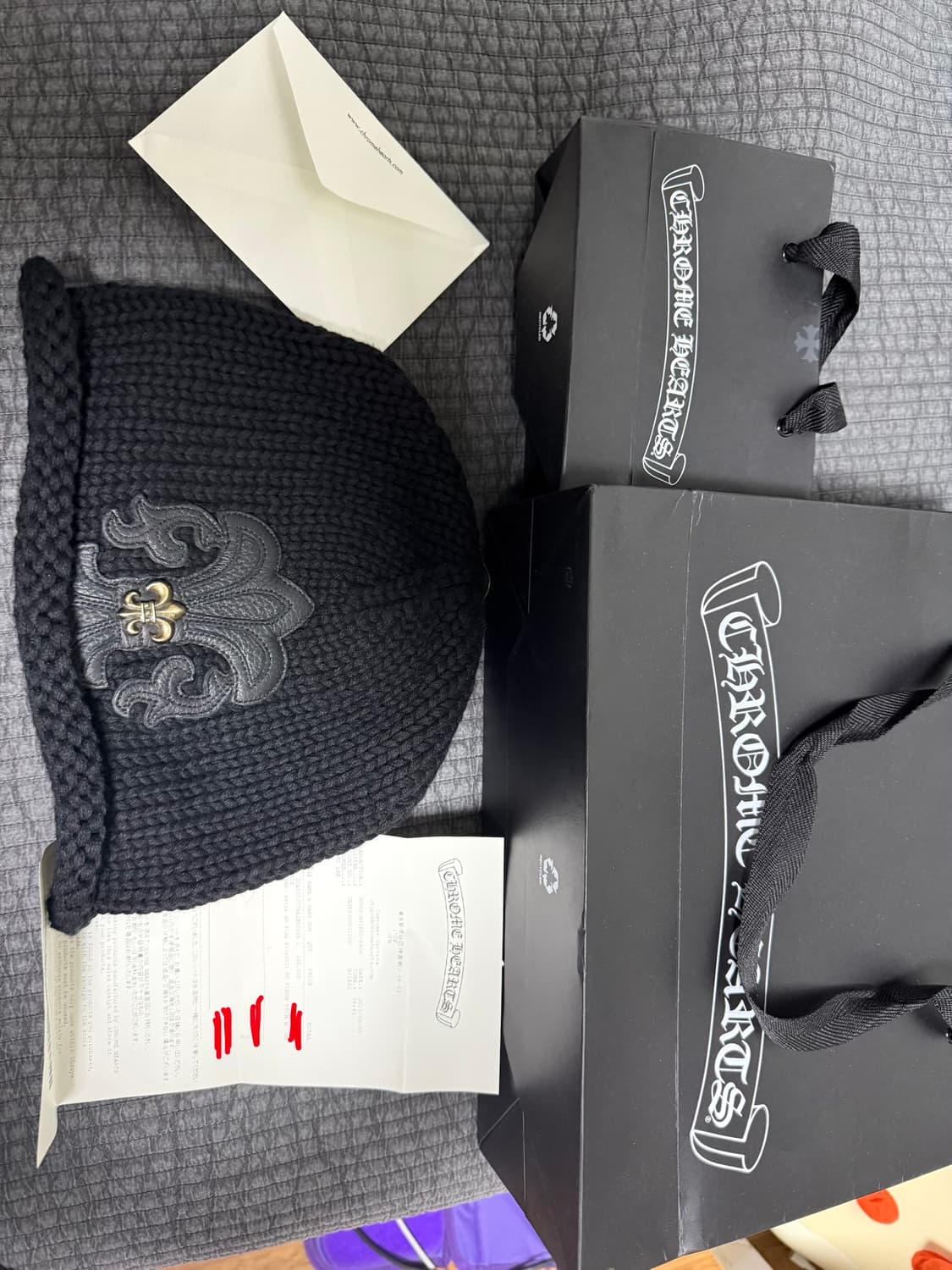 크롬하츠 플레어 패치 참 캐시미어 비니 [ OS ] 상품이미지1