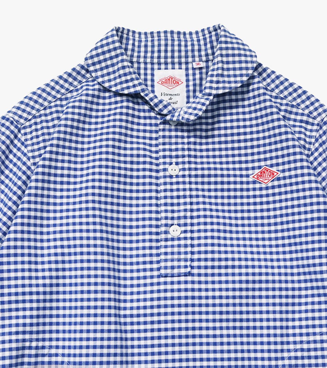 DANTON - PULLOVER CHECK SHIRT 상품이미지3