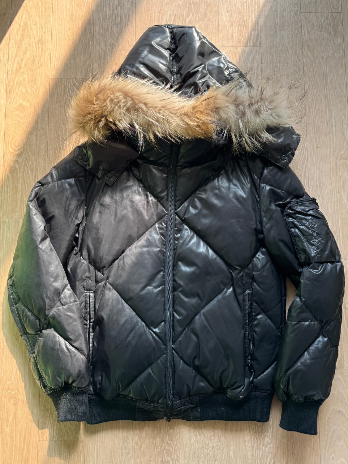 aba house 퍼 후드 패딩 상품이미지1