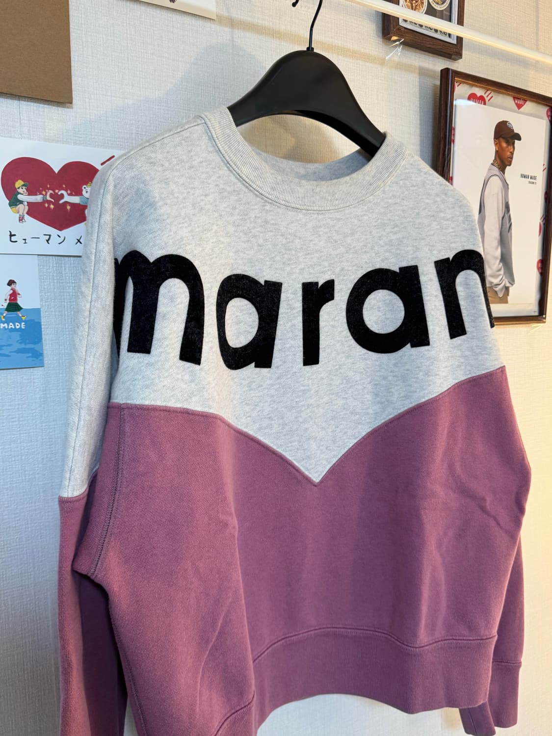 [38]이자벨마랑 에뚜왈 휴스턴 맨투맨 핑크 상품이미지2