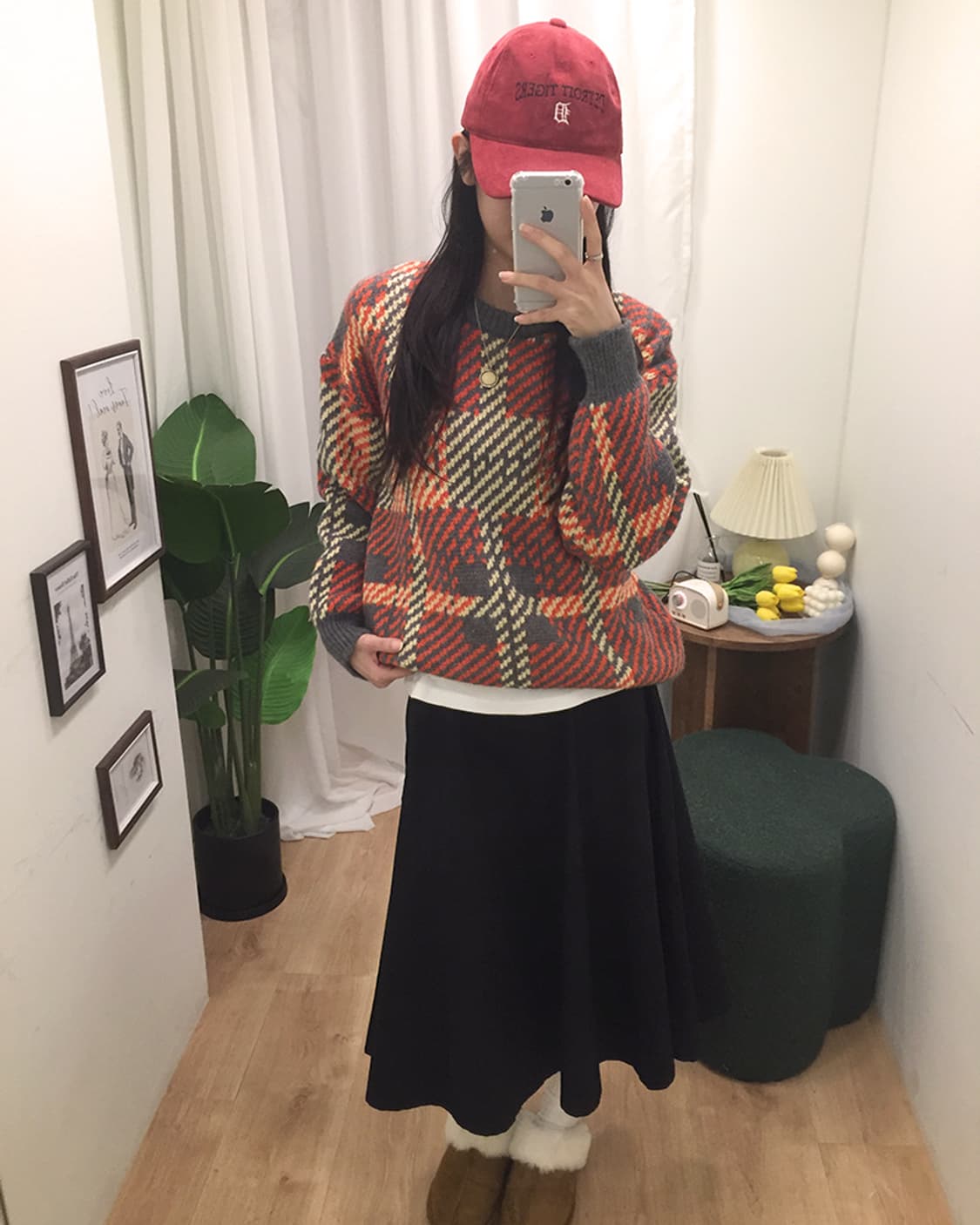 여성 라코스테 라운드 니트 100 상품이미지2