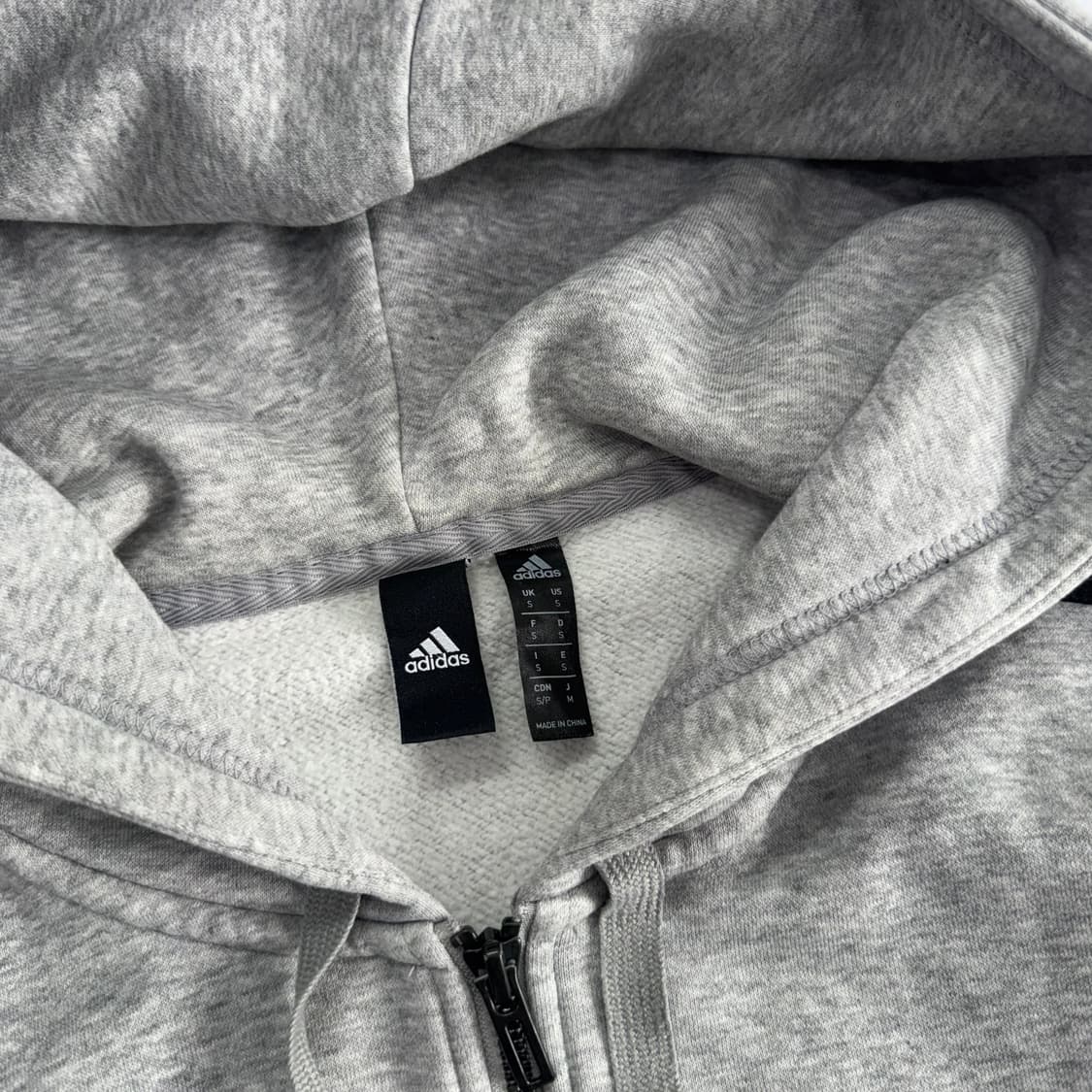 Adidas 아디다스 블랙 트랙탑 그레이 후드집업 상품이미지5