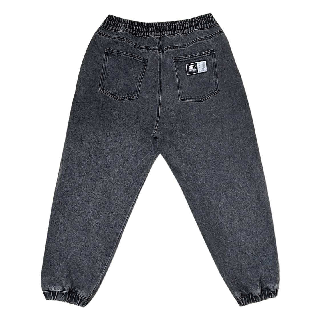 스타터 블랙라벨 흑청 워싱 밴딩 데님 조거 팬츠 M 상품이미지3