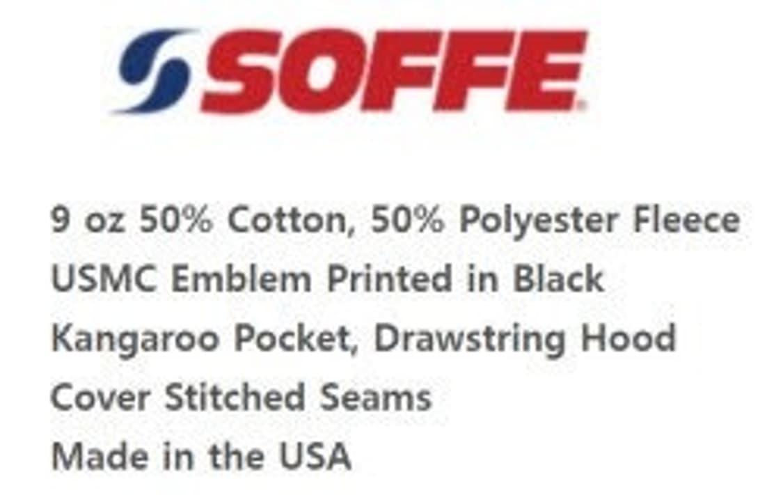 미해병대 USMC 오피셜 후드티 m (Soffe, Made in USA) 상품이미지2