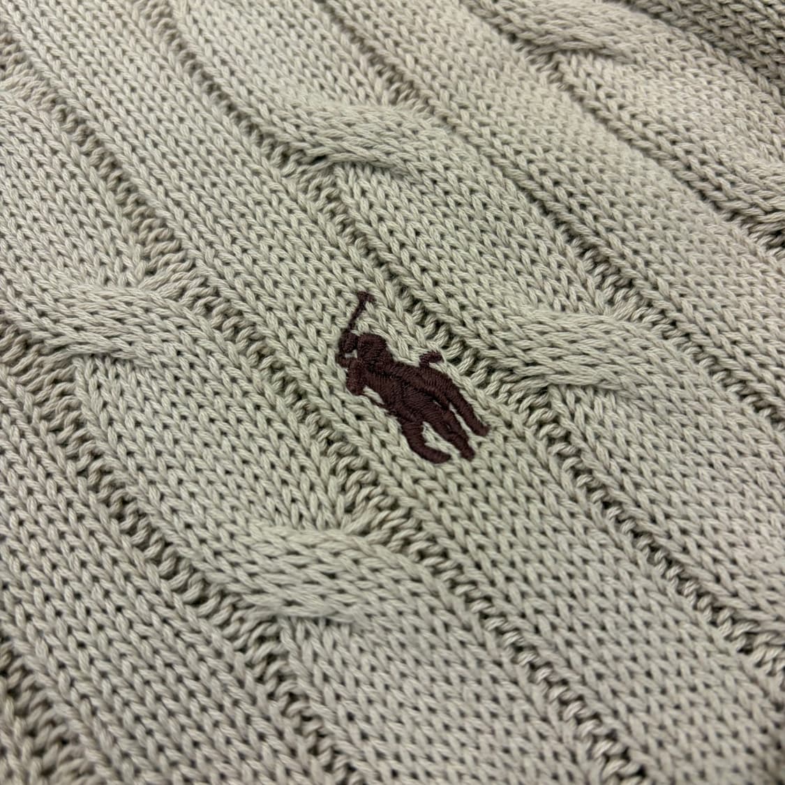 [XL] 폴로 랄프로렌 꽈배기 케이블 니트 베이지 B300 상품이미지4