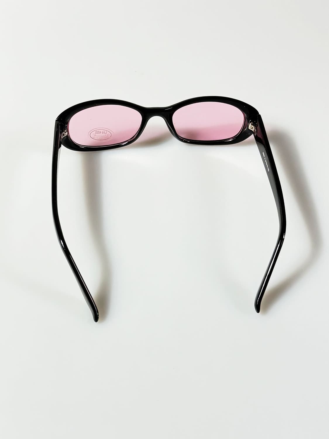 UNOSOLEIL 블랙 볼드 오벌 프레임 틴트 빈티지 선글라스 상품이미지5