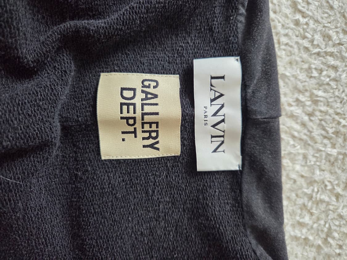 gallery dept.X lanvin 집업 후드 블랙 라지 상품이미지4