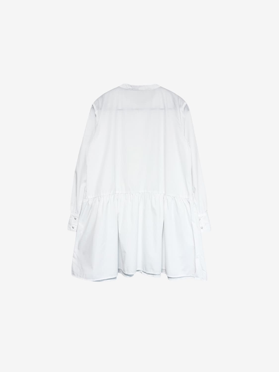 Floral Lace Shirring Shirt - White 상품이미지7