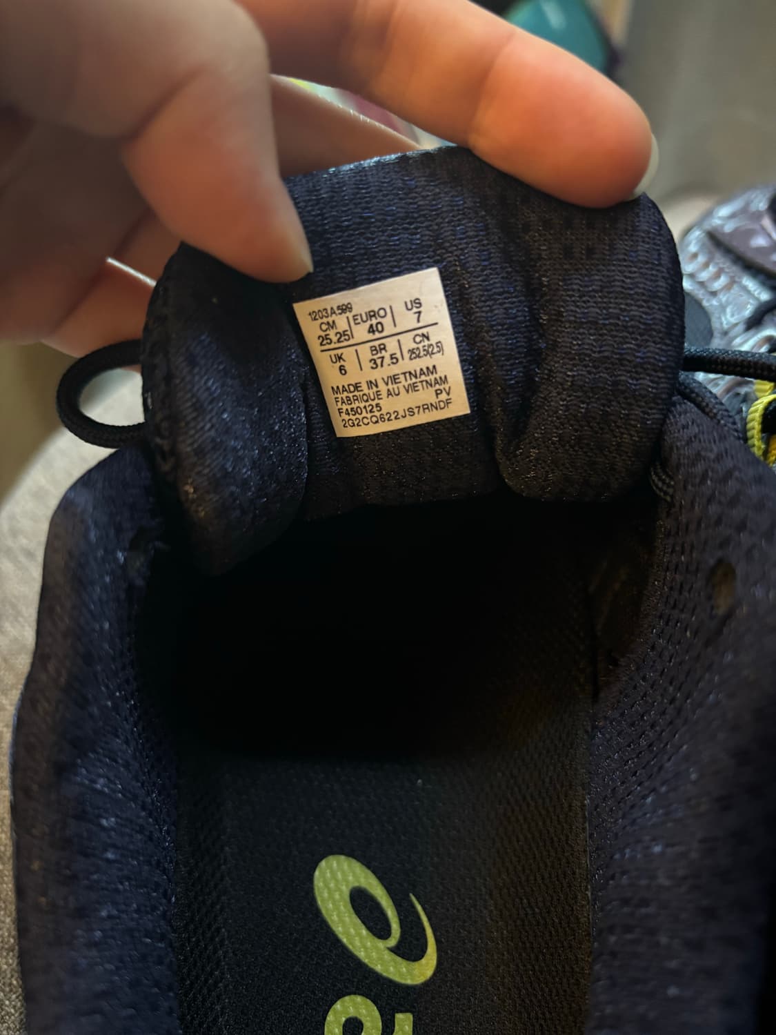 아식스 젤 님버스 미드나잇 인디고 252.5 상품이미지4