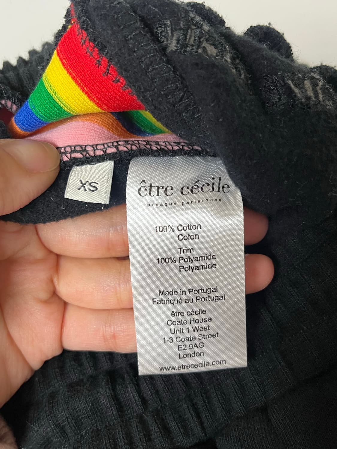 XS) 에트레세실 기모 조거 팬츠 블랙 상품이미지4