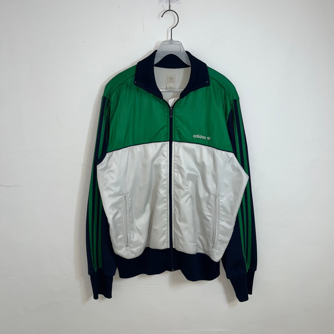 Adidas Green Colorblock Track Jacket 상품이미지3