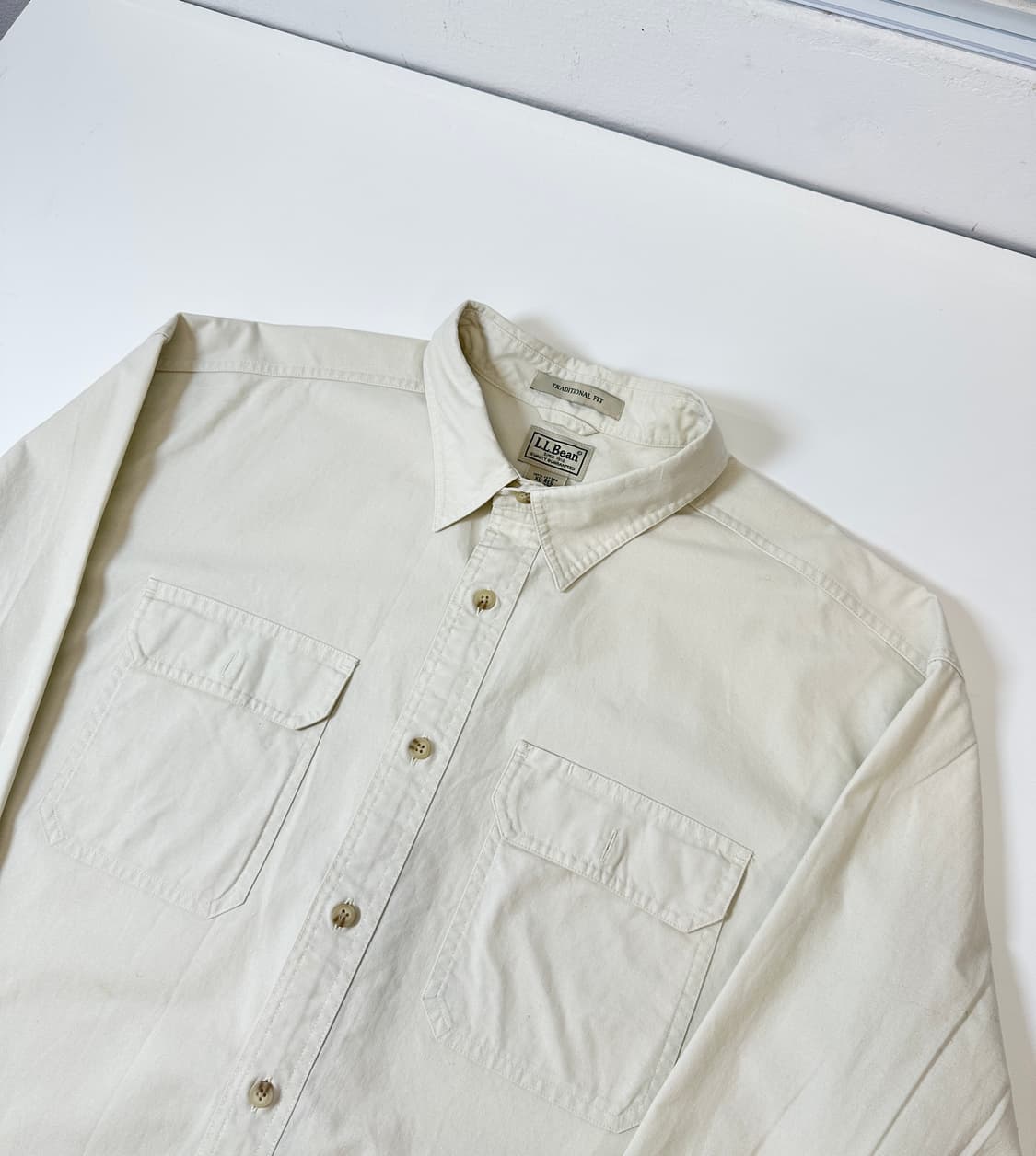 엘엘빈 투포켓 옥스포드 셔츠 베이지 xl 상품이미지1