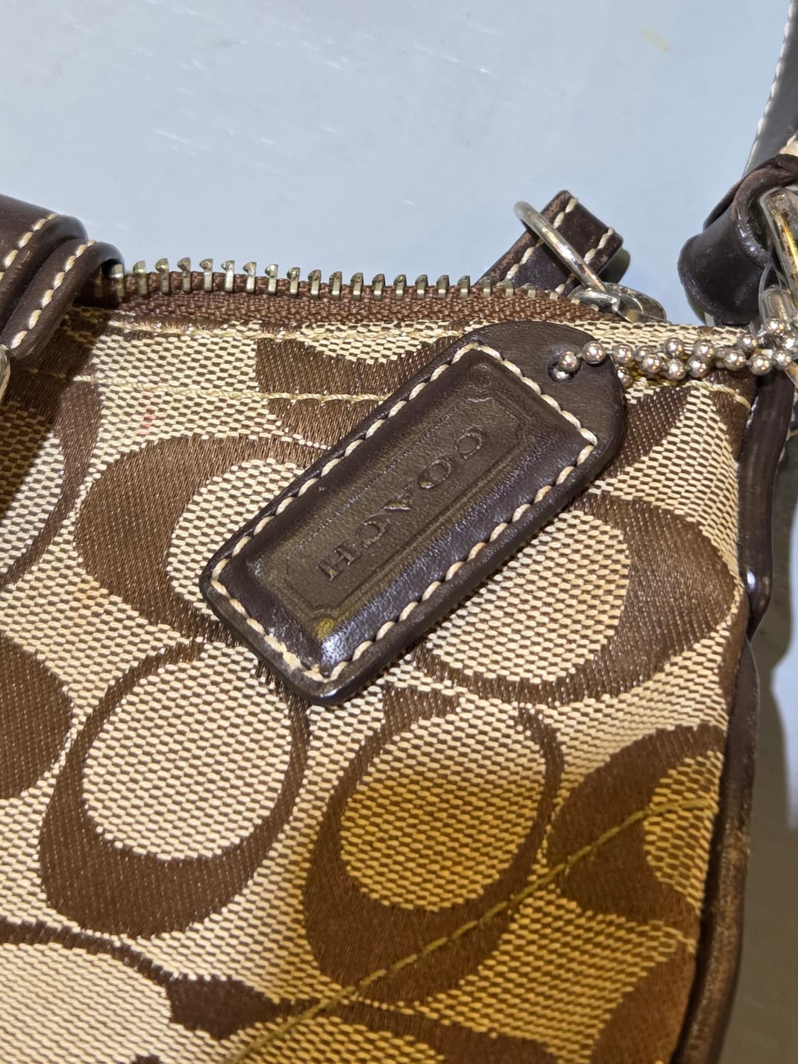 Coach 코치 패턴 브라운 미니버클백 상품이미지3