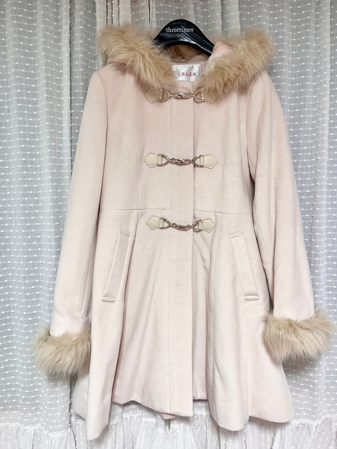 콜자 colza 핑크 코트 로걀 히메갸루 라떼갸루 세실맥비깔 리즈리사깔 상품이미지1