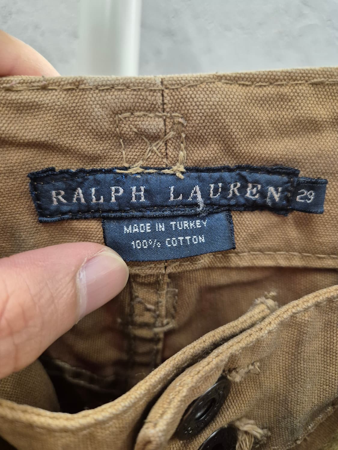 랄프로렌 코듀로이 패치 팬츠 29 브라운 상품이미지5