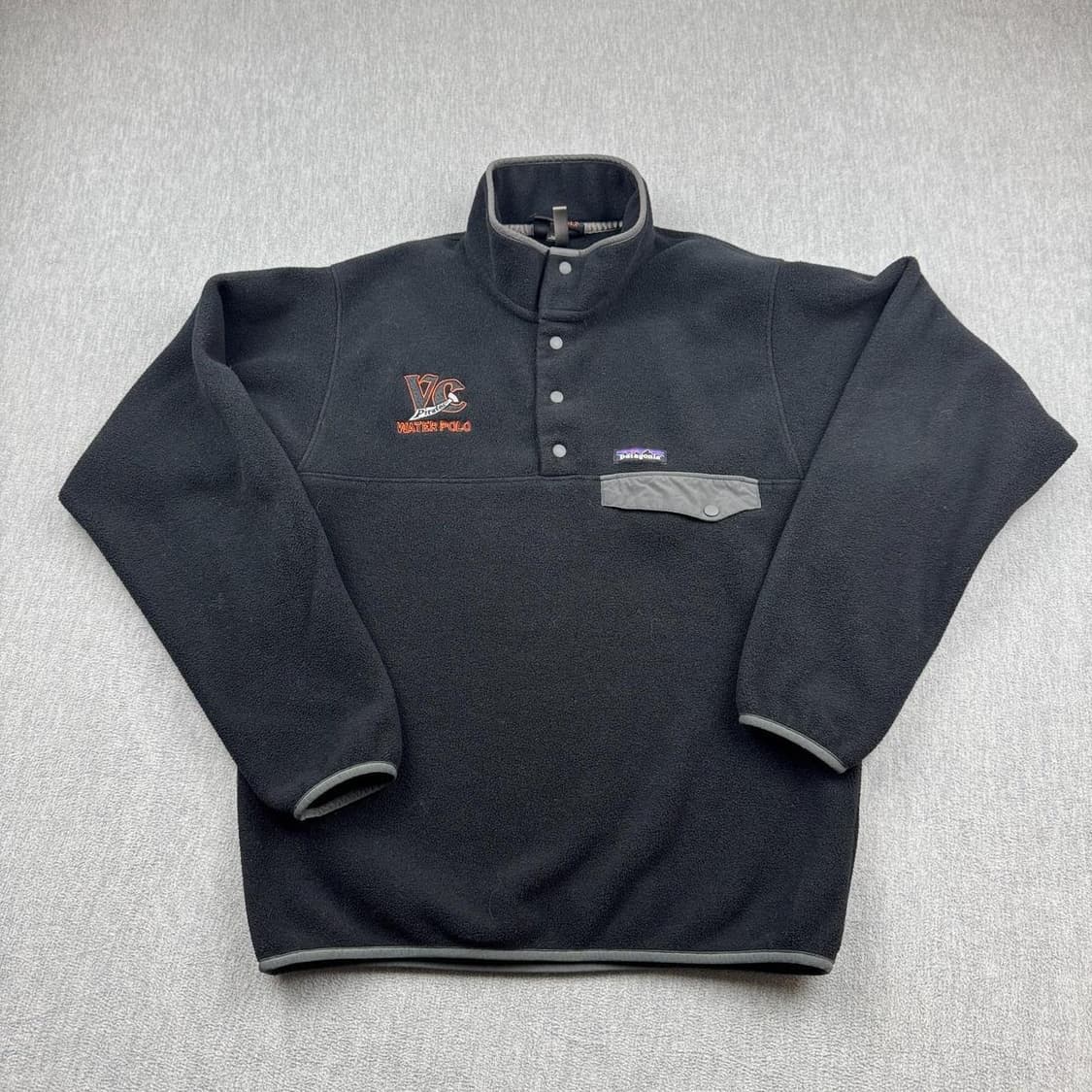 13FW 파타고니아 클래식 신칠라 스냅-티 플리스 풀오버 블랙 커스텀자수 상품이미지1