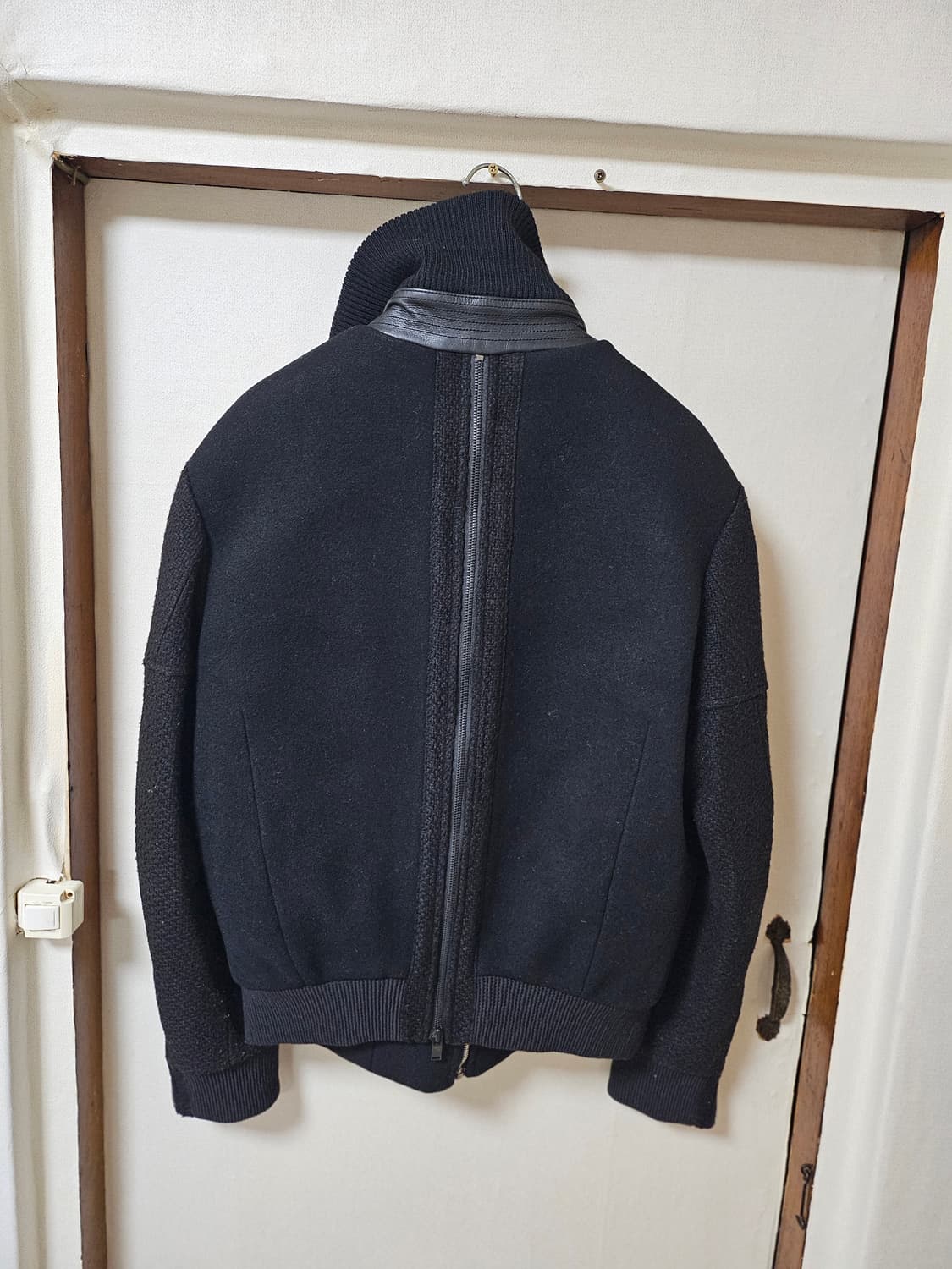 시스템 옴므 블랙 봄버 자켓 100 상품이미지4