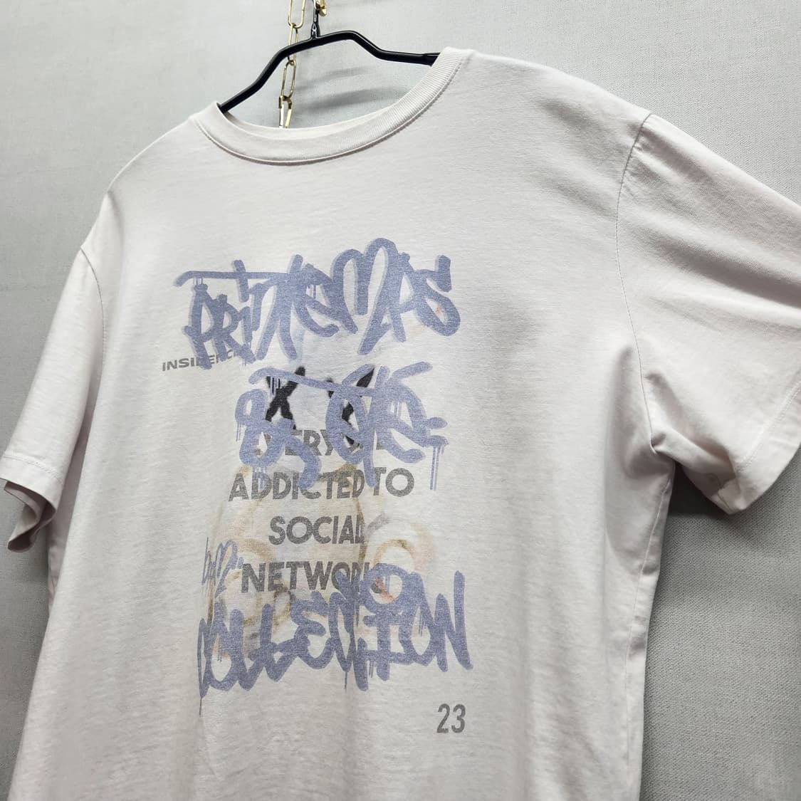 인사일런스 빈티지프린팅 반팔티 F(XL) 상품이미지3