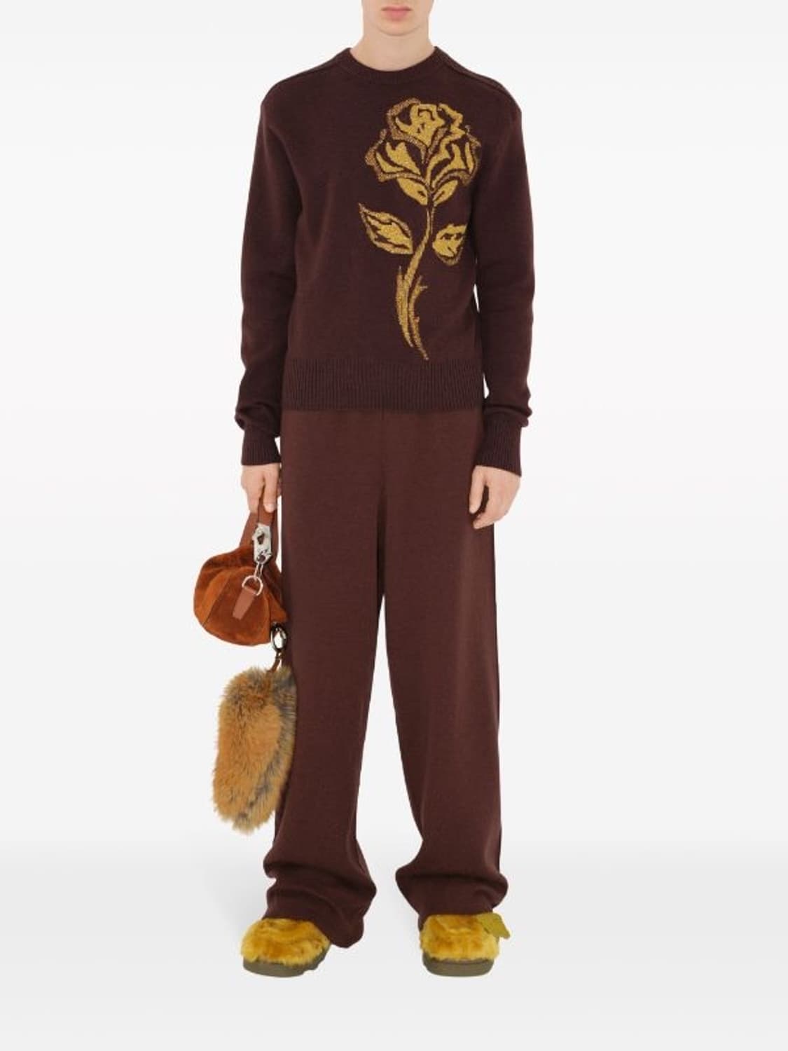 버버리 23fw 로즈 안타르시아 금사 울니트 XL(105-110) 상품이미지3