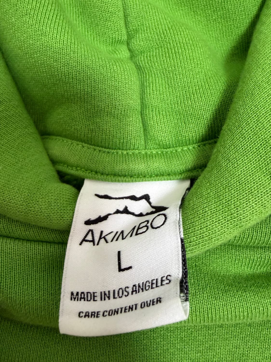 아킴보 클럽 후디 시그널 그린 상품이미지3