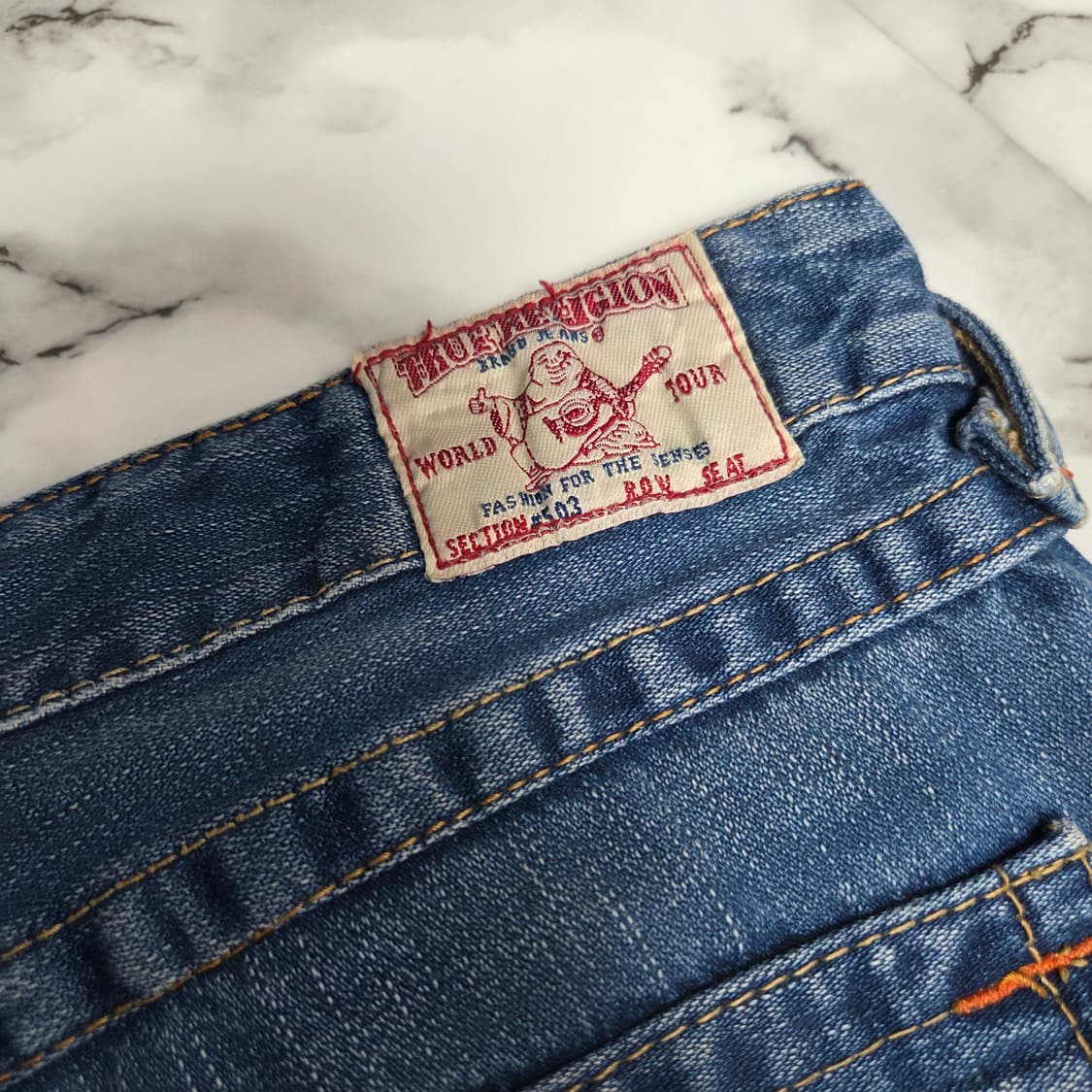 트루릴리전 데님팬츠 5부반바지(남녀공용) 상품이미지6