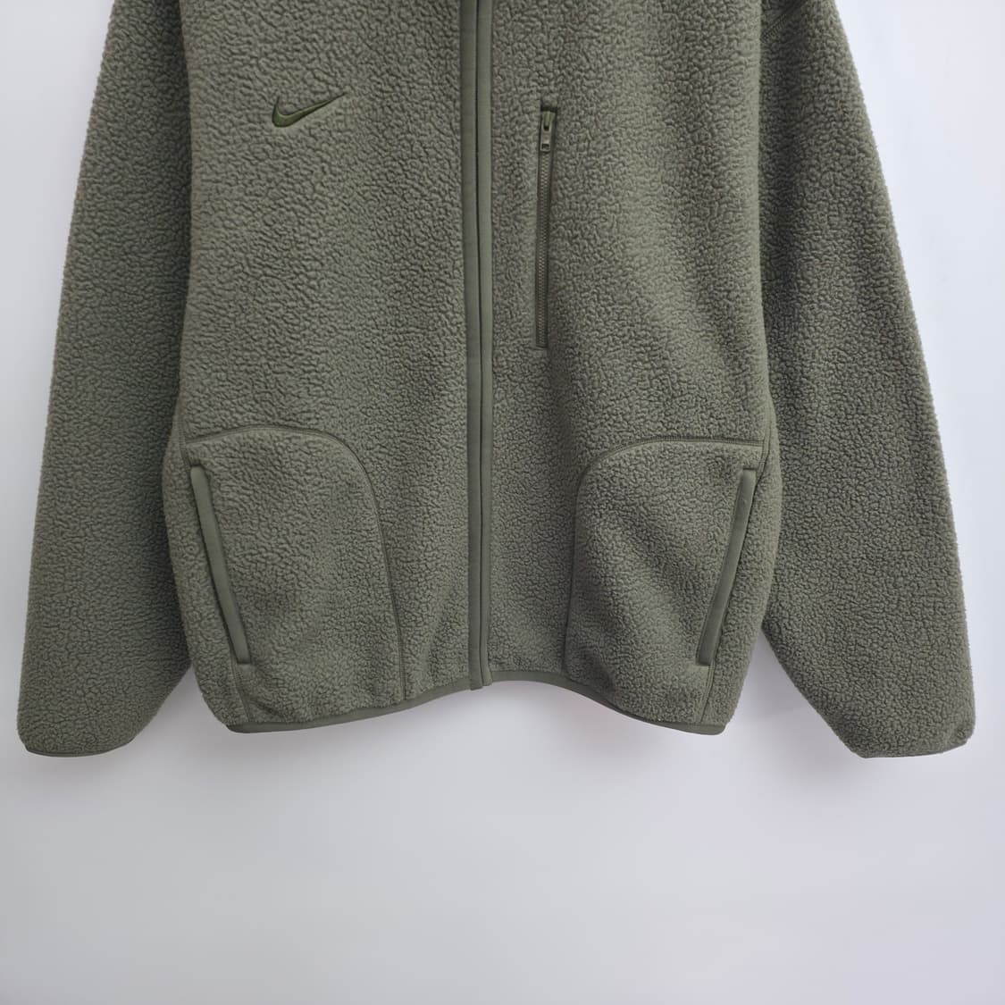 [XL] 나이키 올리브 플리스 집업 자켓 상품이미지4