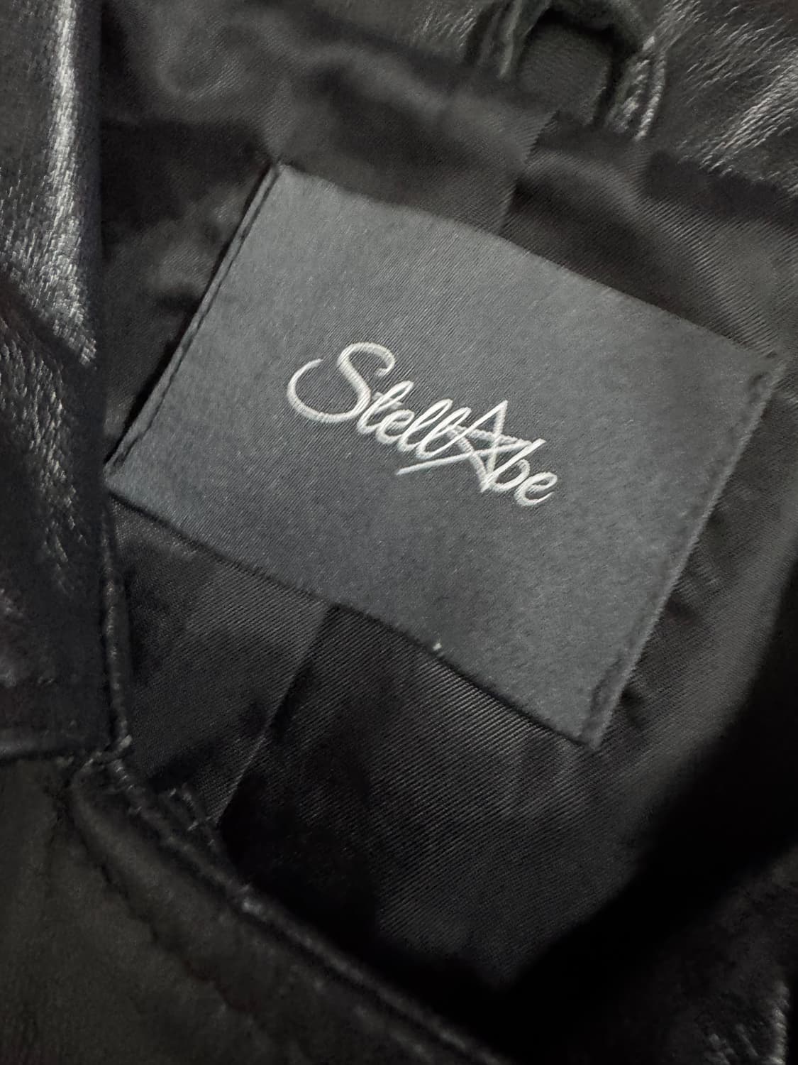 여성 스텔라비 리얼 양가죽 라이더 자켓 S 상품이미지3