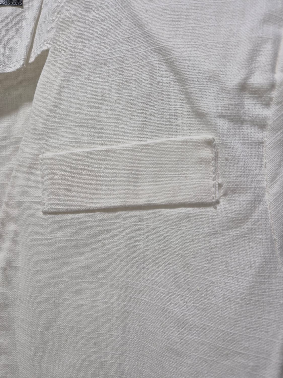 빈티지 화이트 린넨 자켓 상품이미지4