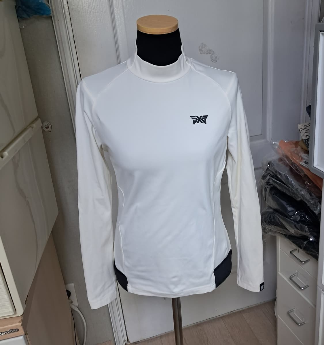 PXG 정품 여성 모크넥 긴팔 티셔츠 S 상품이미지1