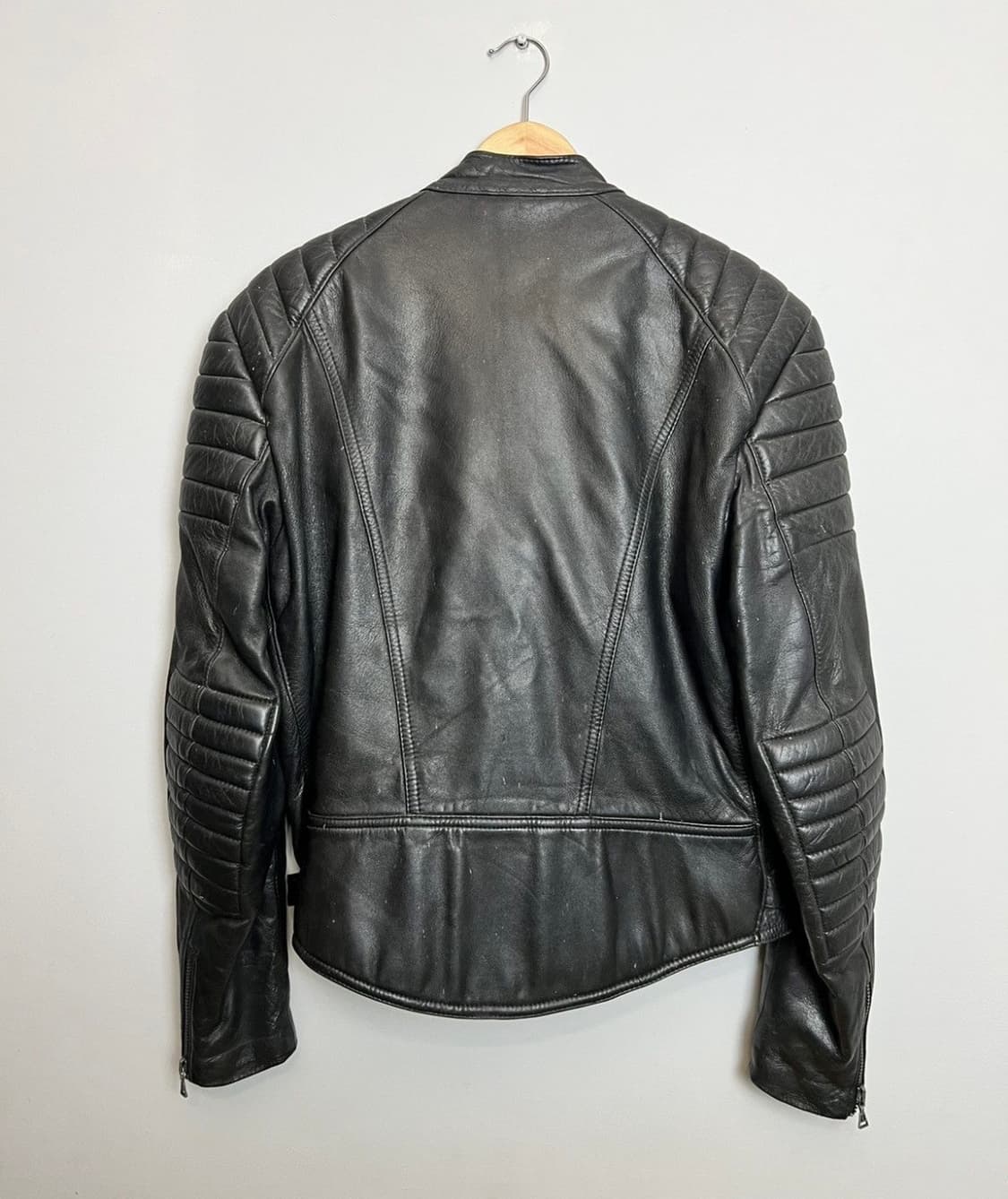 빈티지 모터사이클 레더 바이커 자켓 상품이미지2