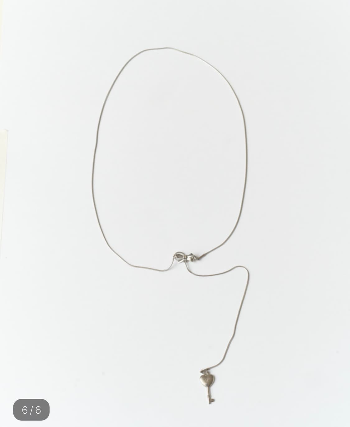 RIBBON ℒKEY NECKLACE  상품이미지1