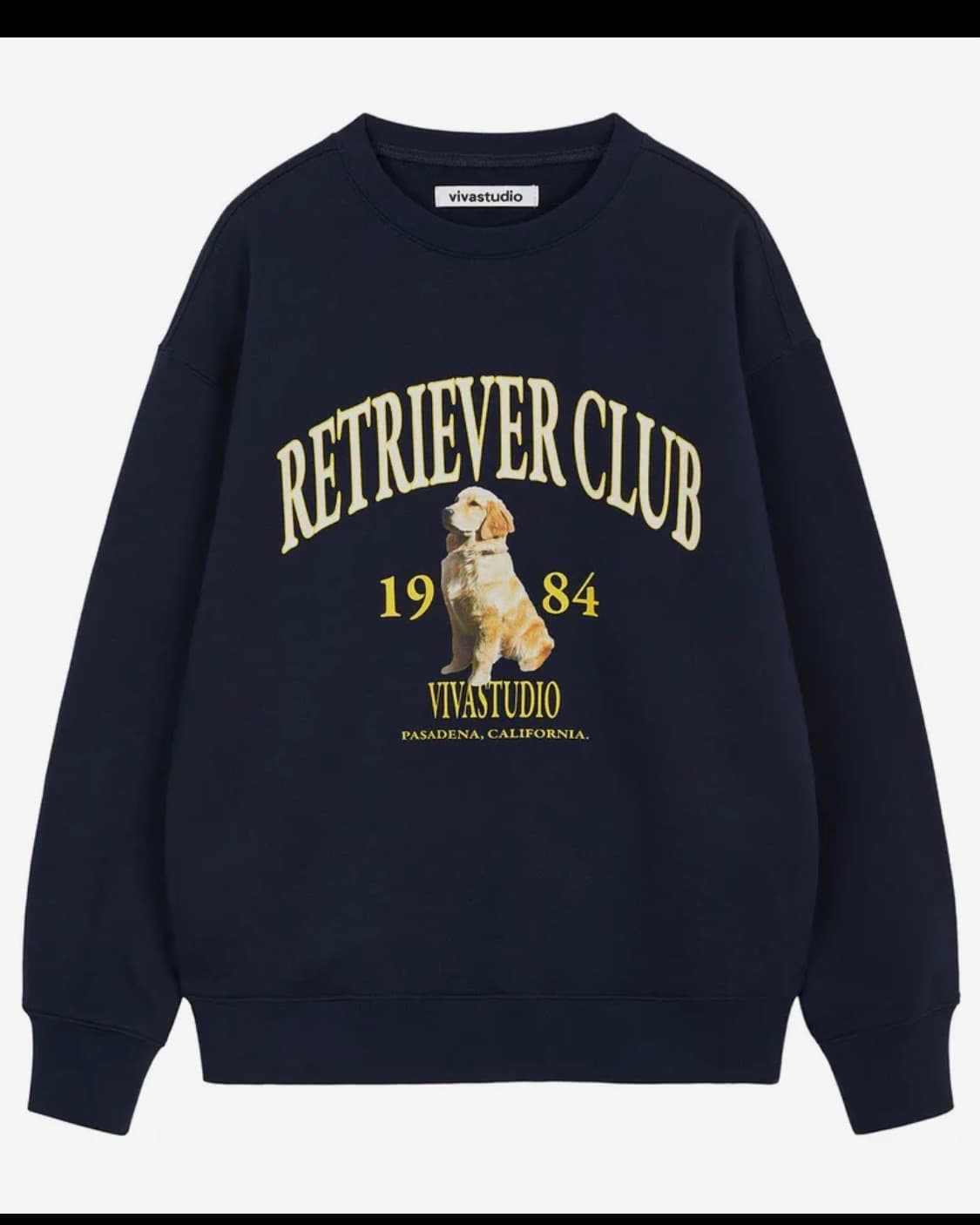 비바스튜디오 RETRIEVER 맨투맨 (navy) 상품이미지1